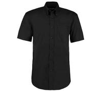 Kustom Kit Premium Manga Corta Fácil Hierro Mezcla de Algodón Camisa Oxford