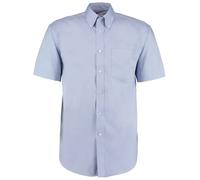 Kustom Kit Premium Manga Corta Fácil Hierro Mezcla de Algodón Camisa Oxford