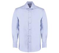 Kustom Kit Premium Manga Larga Corte Clásico de Algodón Fácil Iron Camisa Oxford