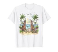 Kuta Bali Surfing Beach Vacaciones Escena Ambiente Tropical Camiseta