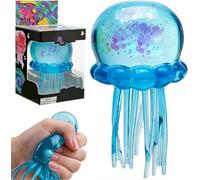 Kutakuta 2 Piezas Unidades Juguete De Medusa De Neón Brillante, Suave Juguete Sensorial Elástico con Partículas De Purpurina para NiñOs Y Adultos Regalo para Scuola Oficina Hogar Regalo Pascua