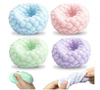 Kutakuta 4 Piezas Squeeze Juguetes,Juguetes Antiestrés Bolas Antiestres Pelota Antiestres Adultos Mano Pelota Antiestrés Fidget Toys para Adultos con Tdah TOC Ansiedad Y Autismo
