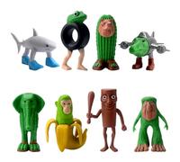 KutaKuta Italian Brainrot Figuras - 8 Piezas Tung Tung Tung Sahur Figura Tralalero Tralala Juguetes, Creativo Italian Brainrot Decoración de Escritorio para Coleccionistas, Regalos para Amigos