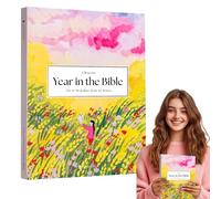 KutaKuta Un hermoso año en la Biblia para mujeres - Diario de estudio bíblico de 52 semanas de estudio bíblico para mujeres, cuaderno manual religioso de estudio cristiano, fortaleciendo la fe y el