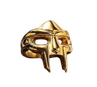 KUTCEK Anillo de acero de titanio con calavera gótica, vintage, punk, hip hop, unisex, máscara creativa, regalo de joyería, 13, acero de titanio