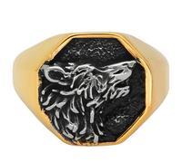 KUTCEK Anillo de lobo vikingo, joyería de acero inoxidable, diseño nórdico de animales tótem, accesorio de regalo para él, 9, Acero inoxidable