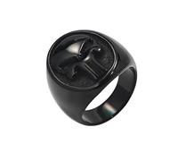 KUTCEK Bold Men & Punk Women - Anillo gótico de acero de titanio con calavera, hip hop, rock, motociclista, regalo, 13, acero de titanio