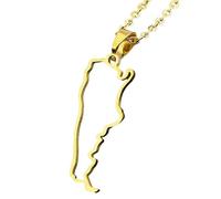 KUTCEK Collar con colgante de mapa de Argentina de acero inoxidable recubierto de resina geométrica bandera nacional, joyería unisex para regalo para parejas, Acero inoxidable