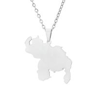 KUTCEK Collar con colgante geométrico Venezuela de acero inoxidable, estilo étnico, regalo unisex para hombres y mujeres, Acero inoxidable