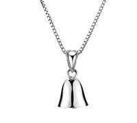 KUTCEK Collar de plata 925 con colgante de campana para mujer, cadena de clavícula, diseño minimalista, regalo para su delicada elegancia