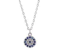 KUTCEK Collar de plata S925 contra el mal de ojo para mujer, cadena de clavícula minimalista, protección bohemia, joyería de regalo para ella