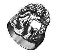 KUTCEK Yggdrasil - Anillo de mitología nórdica, árbol de la vida, acero inoxidable, joyería vikinga, regalo para hombres, anillo de brazo vikingo, 9, Acero inoxidable