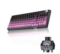 KUTETHY KY95 - Teclado mecánico inalámbrico al 98%, pantalla LCD y perilla, Tri-Mode BT5.0/2.4GHz/USB-C intercambiable en caliente, interruptores lineales Kailh prelubricados, teclado RGB para juegos