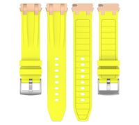 KUTEWEU 20mm Correa para Forerunner 645 Music/Forerunner 245 Music, Suave Goma Banda de Reemplazo para Forerunner 245/Garmin Vivoactive 5/Vivomove Trend/Vivoactive 3 Music/Venu 2 Plus (Amarillo)