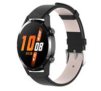 KUTEWEU 20mm Correa para Huawei Watch GT3 42mm Correas De Reloj, Cuero Bandas Correa, Reloj Recambio Brazalete Correa Repuesto para Huawei watch GT2 42mm/Huawei Watch 2/Honor Watch SE (negro)