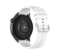 KUTEWEU 22mm Correa para Huawei Watch GT2 46MM,Correas De Reloj, Bandas Correa Repuesto,Silicona Reloj Recambio Brazalete Correa Repuesto para Huawei Watch 3/Watch GT42mm/46mm/GT2 pro (blanco)