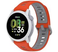 KUTEWEU 22mm Silicona Correa para Realme Watch 5/Coros Pace 4, Correas de Repuesto de Ajustable de Deportivo Brazalete para Xiaomi Watch5/Galaxy Watch3 45mm Smartwatches Accesorios (Naranja Gris)