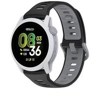 KUTEWEU 22mm Silicona Correa para Realme Watch 5/Coros Pace 4, Correas de Repuesto de Ajustable de Deportivo Brazalete para Xiaomi Watch5/Galaxy Watch3 45mm Smartwatches Accesorios (Negro Gris)