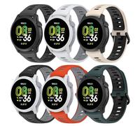 KUTEWEU 22mm Silicona Correa para Realme Watch 5/Coros Pace 4, Correas de Repuesto de Ajustable de Deportivo Brazalete para Xiaomi Watch5/Galaxy Watch3 45mm Smartwatches Accesorios (6 Piezas)