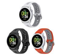 KUTEWEU 22mm Silicona Correa para Realme Watch 5/Coros Pace 4, Correas de Repuesto de Ajustable de Deportivo Brazalete para Xiaomi Watch5/Galaxy Watch3 45mm Smartwatches Accesorios (3 Piezas)