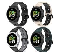KUTEWEU 22mm Silicona Correa para Realme Watch 5/Coros Pace 4, Correas de Repuesto de Ajustable de Deportivo Brazalete para Xiaomi Watch5/Galaxy Watch3 45mm Smartwatches Accesorios (4 Piezas)
