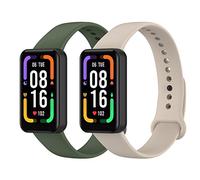 KUTEWEU 2PCS Correas Compatibles con Xiaomi Redmi Smart Band Pro, Bandas Correa Repuesto Loop,Reemplazo de Silicona Suave Banda de Pulsera Brazalete para xiaomi redmi smart band pro (C2)