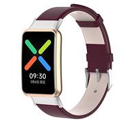 KUTEWEU Correa Compatible con Oppo Watch Free, Cuero Correas Pulsera Watchband de Sport Bandas de Repuesto Bracelet para Oppo Watch Free Smartwatch Accesorios - Hombre & Mujer (Violeta)