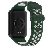 KUTEWEU Correa para Xiaomi Band 8 Pro, Mujer Hombre Correa, Silicona Correas de Repuesto de Ajustable de Deportivo Correa Suave para Xiaomi Band 8 Pro Bandes (Verde Blanco)