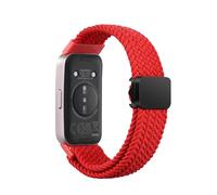 KUTEWEU Correas para Huawei Band 9/Huawei Band 8, Trenzado Correas de Repuesto Deportiva Elástica de Nylon con Hebilla Magnética para Huawei Band 9/Huawei Band 8 Smartband (Rojo)
