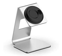 KUTEWEU Dock Stand Compatible con Forerunner 265S/ 265/965/955,Portátil Watch Base Cargador Stand Relojes Soporte Metál Dock para Garmin Forerunner255/Venu SQ2 Music Smartwatch Accesorios (plata)