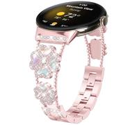 KUTEWEU Femenino Correa Compatible con Google Pixel Watch 3 41mm Band, Metal Quick-Fit Pulsera de Repuesto Acero inoxidable Strap para Google Pixel Watch 4 41mm Smartwatch Accesorios (Rosa)