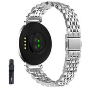 KUTEWEU Femenino Masculino Metal Correa para Garmin Lily 2 Watchband, 14mm Quick-Fit Pulsera de Repuesto Acero inoxidable Strap para Garmin Lily 2 Smartwatch Accesorios (Plata)