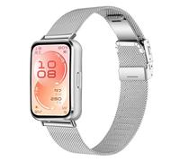 KUTEWEU Femenino Metal Correa Compatible con Huawei Band 11 Pro Watchband, Masculino Quick-Fit Pulsera de Repuesto Acero inoxidable Strap para Huawei Band 11 Smartwatch Accesorios (Plata)