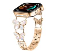 KUTEWEU Femenino Metal Correa para Huawei Watch Fit 5 Pro/Fit 5 Band, Quick-Fit Pulsera de Repuesto Acero inoxidable Strap para Huawei Watch Fit 4 Pro/Fit4/Fit3 Smartwatch Accesorios (Oro Rosa)