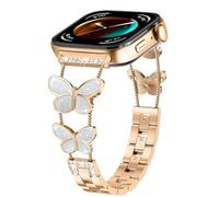 KUTEWEU Femenino Metal Correa para Huawei Watch Fit 5 Pro/Fit 5 Band, Quick-Fit Pulsera de Repuesto Acero inoxidable Strap para Huawei Watch Fit 4 Pro/Fit4/Fit3 Smartwatch Accesorios (Oro Rosa-A)