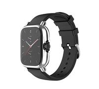 KUTEWEU Funda Compatible con Huami Amazfit GTS3, TPU Cover Protectora Completo Fundas Antiarañazos Bumper Estuchem Reloj Case con Película para Amazfit GTS 3 Smart Watch (Plata)