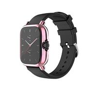 KUTEWEU Funda Compatible con Huami Amazfit GTS3, TPU Cover Protectora Completo Fundas Antiarañazos Bumper Estuchem Reloj Case con Película para Amazfit GTS 3 Smart Watch (Rosa)
