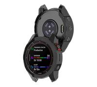 KUTEWEU Funda para Garmin Fenix 7X/Fenix7X Solar, TPU Cover Protectora Completo Fundas Antiarañazos Bumper Estuchem Reloj Case para Garmin Fenix6X/Fenix 6X Pro/Fenix5X Sapphire (2 Piezas Negro)