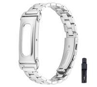 KUTEWEU Masculino Metal Correa para Google Fitbit Air Strap, Femenino Quick-Fit Pulsera de Repuesto Acero inoxidable Watchband para Google Fitbit Air Smartwatch Accesorios (Plata)