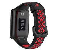 KUTEWEU Silicona Correa Compatible con Xiaomi Mi Band7 Pro, Sport Correas, Bandas de Repuesto Pulsera Hombre Bracelets Mujer Watchband para Mi Band 7 Pro Smartband Accesorios (Negro Rojo)