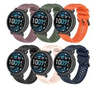 KUTEWEU Silicona Correa para Amαzfit Active Max/Oppo Watch X3 Strap, Correas de Repuesto Brazalete para Oneplυs watch4/Huαwei Watch GT Runner 2 Smartwatches Accesorios (6 Piezas-a)