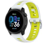 KUTEWEU Silicona Correa para Realme Watch 5/Coros Pace 4, 22mm Aleación Zinc Hebilla Correas de Repuesto de Ajustable Deportivo Brazalete para Galaxy Watch3 45mm Smartwatch Accesorios (Blanco Verde)