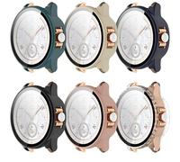 KUTEWEU Silicona Funda Protectora Compatible con Honor Rossini 2e, Carcasa de PC Ultra Delgada Protección Completa Funda de Repuesto Cover para Honor Rossini 2e Smartwatch Accesorios (6 Piezas)