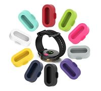 KUTEWEU Tapón Antipolvo Compatible con Garmin Forerunner265S/265/965, 10 Unidades de Tapones de Carga de Silicona Coloridos compatibles con Garmin Forerunner 255/255S/ Fenix7/7S/7X (Silicona Colores)