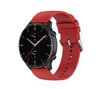 KUTEWEU Tiggo 22mm Correa para Huami amazfit GTR 2e/ 2,Correas De Reloj, Bandas Correa Repuesto,Silicona Reloj Recambio Brazalete Correa Repuesto para Huami amazfit 3 stratoS/47mm/2 stratoS (rojo)