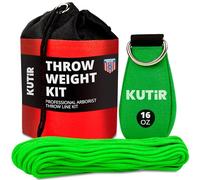 Kutir Kit de Peso y línea con Bolsa de Almacenamiento de 16 onzas, Bolsa 600D, Cuerda de Pascua de Polietileno de 150 pies para arboristas, Adecuado para Escalada de árboles, Lanzamiento de