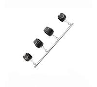 Kutocesy Bdsm Spreader Bar Bondage Restraints Tubo De Acero Esposas Ajustables Esposas De Tobillo Cuero Juego Sexual Barra De Sexo Parejas Juguetes Sexuales (Black)