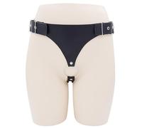 Kutocesy Cinturones De Castidad Masculinos Pantalones Anillo De Retardo Anillo De Pene PU Ajustable Jaula De Castidad Cerradura Pareja Juguetes Sexuales Eróticos Adultos BDSM Bondage Cinturón