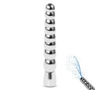 Kutocesy Dilatador Uretral de Acero Inoxidable con 8 Bolas Plug Hueco de Metal para el Pene Bastón Masturbador Estimulador de la Próstata para Hombres Juguete Sexual Fetiche Extremo para Hombres (L)