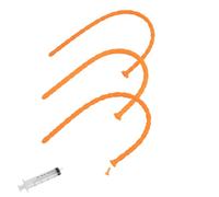 Kutocesy Dilatadores Uretrales Para Hombres Juego De 3, Plug Pene Silicona Hueco, Sonda Uretral Sonda Hombre Para Masaje Prostático Juguetes Sexuales (Orange)